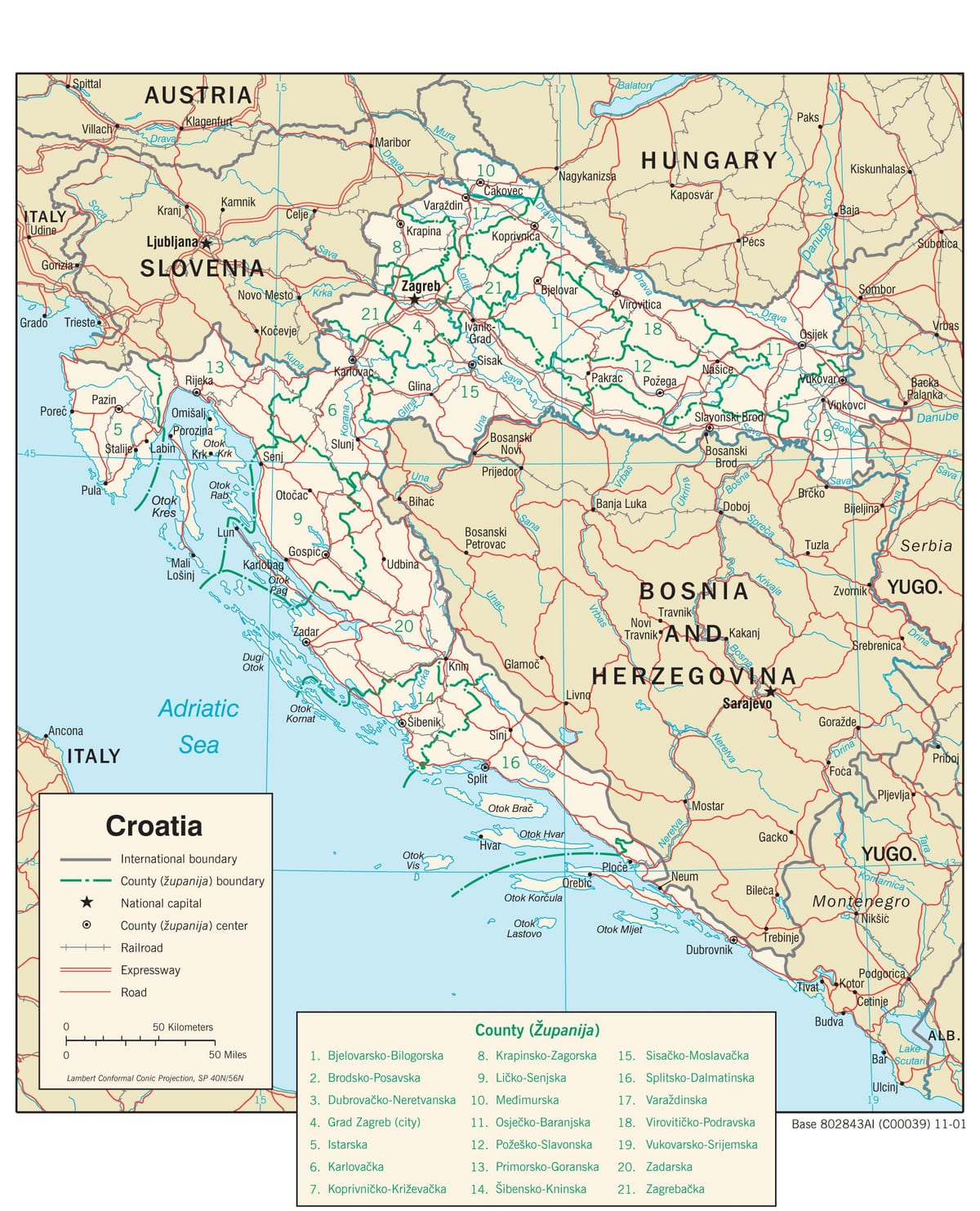 mapa de lidl croacia
