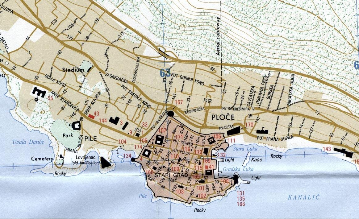 mapa de rijeka, croacia