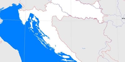 Croacia mapa de esquema