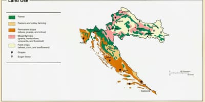 Mapa de croacia climático