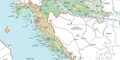 Split croacia playas mapa