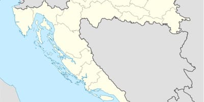 Mapa de croacia sin conexión