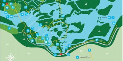 Parque nacional de Krka croacia mapa