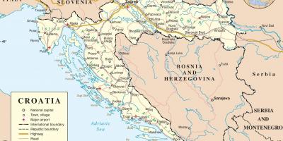 Mapa de croacia