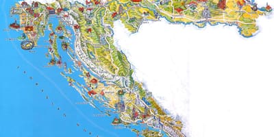 Croacia atracciones turísticas mapa