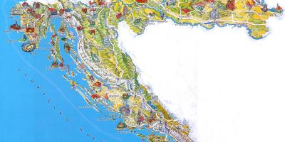 Croacia atracciones turísticas mapa