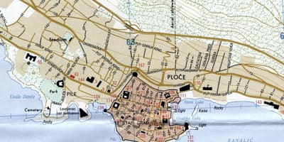 Mapa de rijeka, croacia